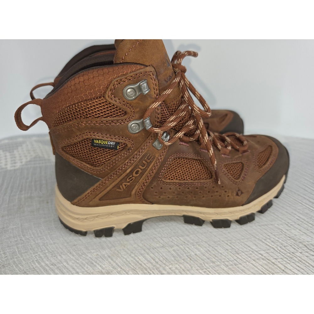 Vasque Talus XT GTX Waterproof Hiking Boots Brown Leather 7755 Wide Mens 7.5